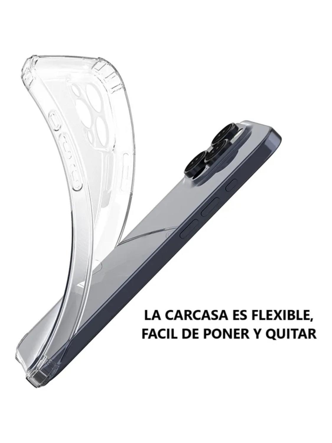 Carcasa para iPhone 16 Pro Max Transparente Antigolpe Silicona-3