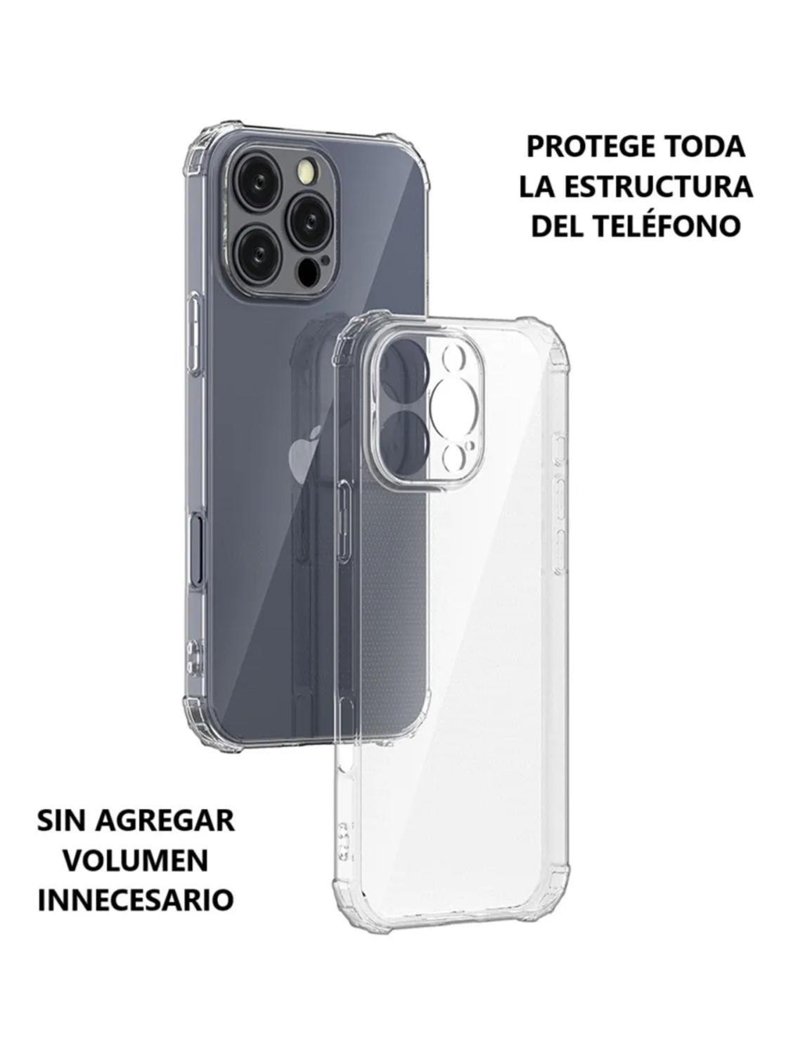 Carcasa para iPhone 16 Pro Max Transparente Antigolpe Silicona-5
