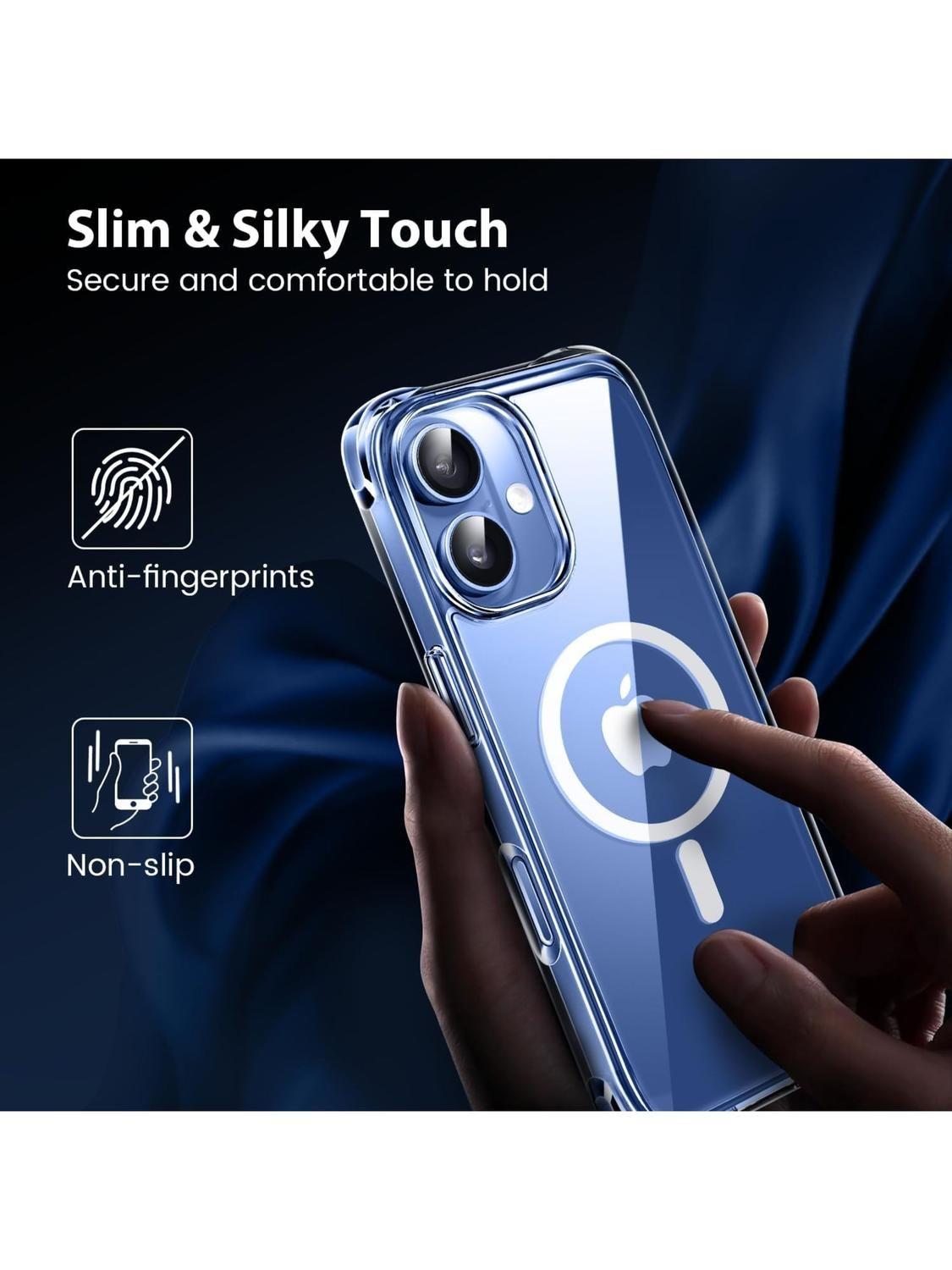 Carcasa para iPhone 17 Transparente MagSafe Antigolpes-4