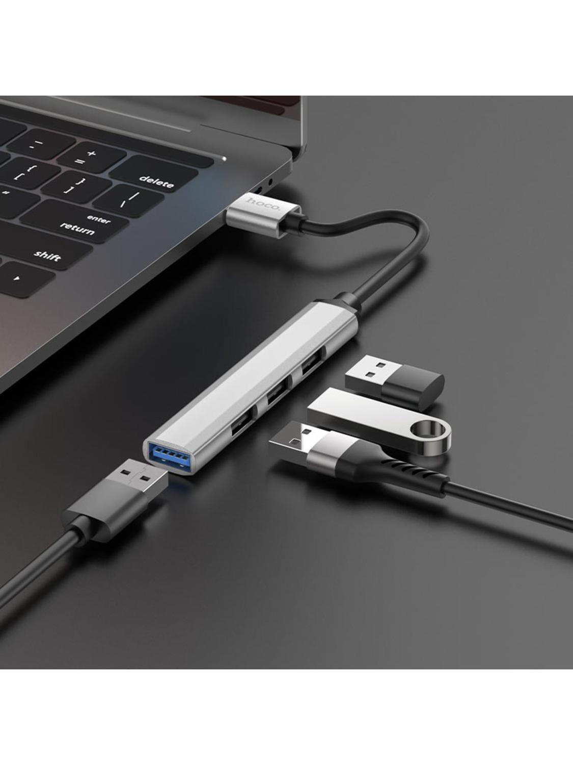 Hub USB 4 Puertos Hoco HB26 Adaptador USB-A 4 en 1-4
