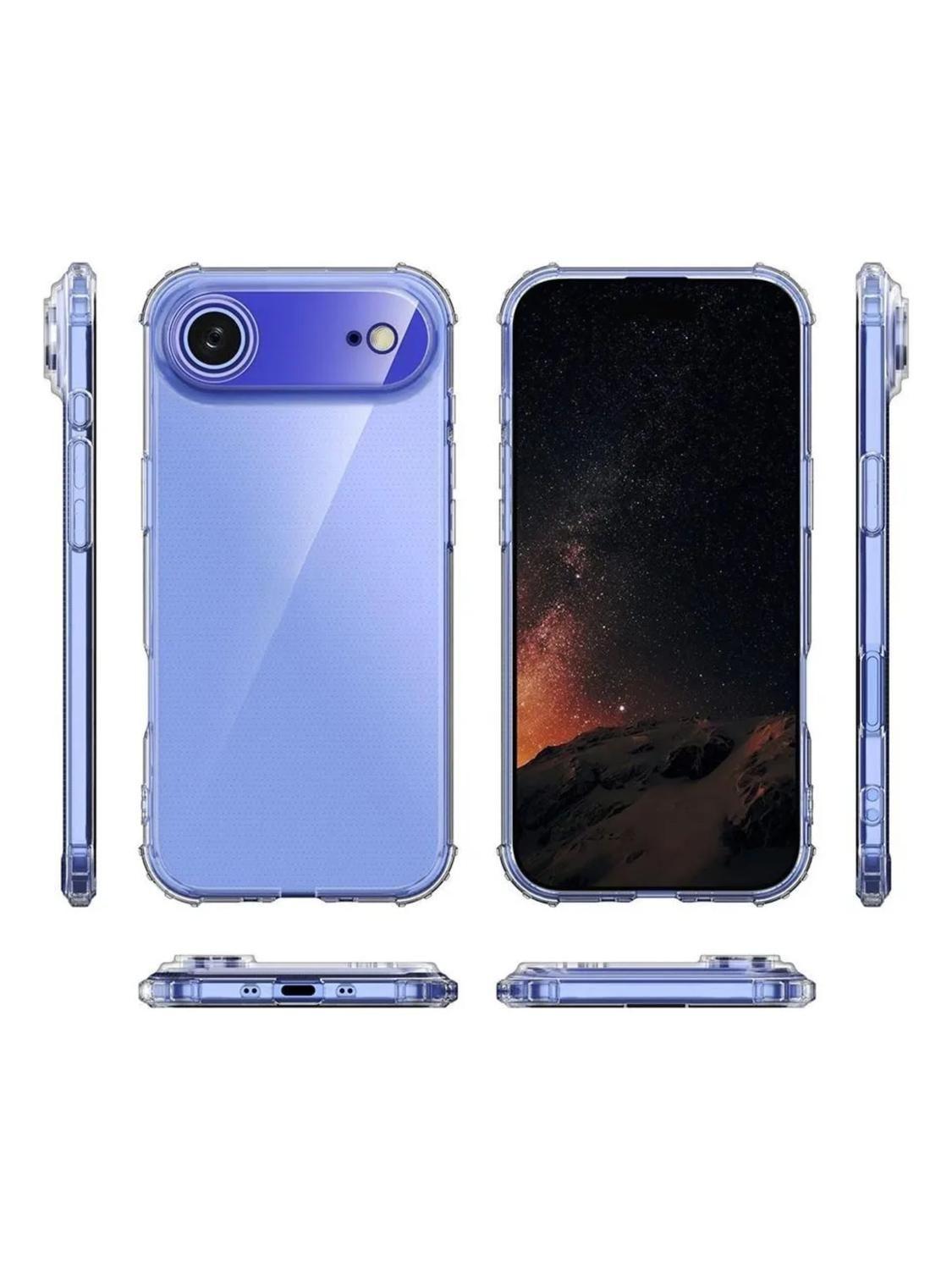 Carcasa para iPhone 17 Air Transparente Antigolpe Silicona-2