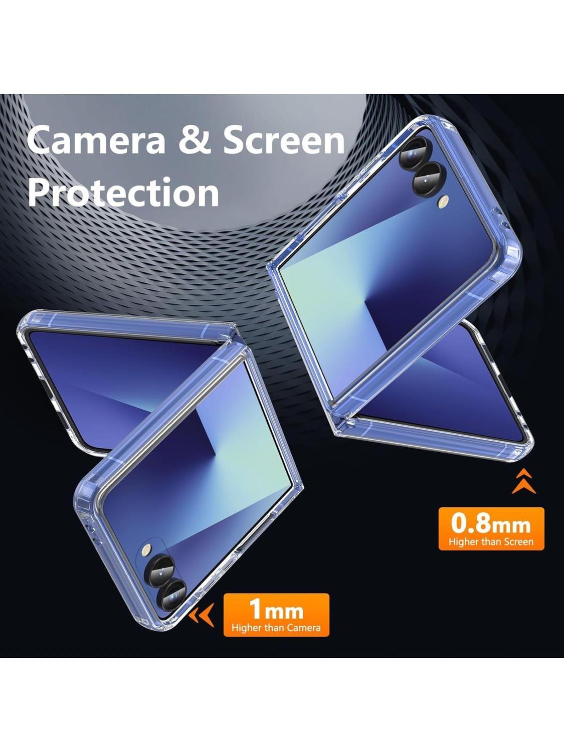 Carcasa para Z Flip 7 Transparente Magsafe Antigolpes-5