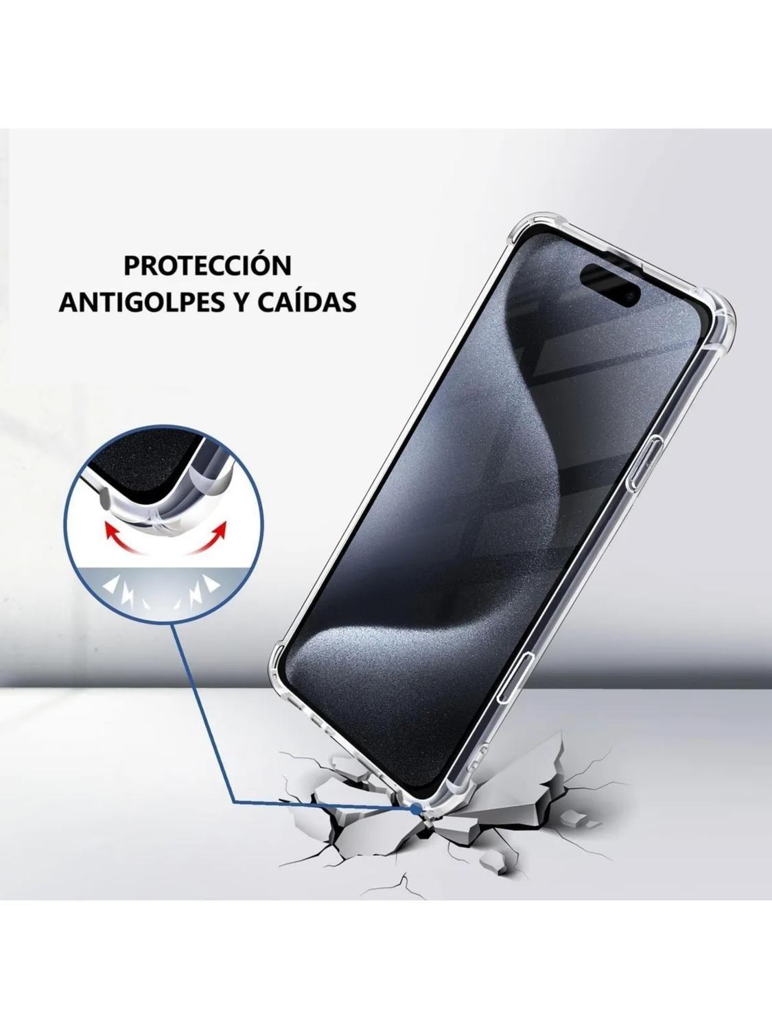 Carcasa para iPhone 16 Transparente Antigolpe Silicona-4