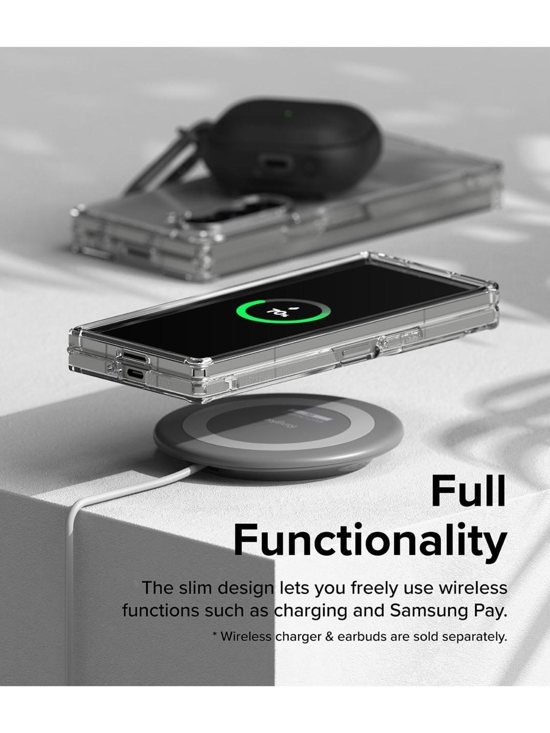 Carcasa para Z Fold 6 Transparente Delgado Antigolpes-2