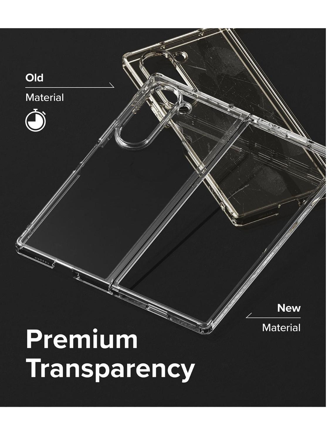 Carcasa para Z Fold 6 Transparente Delgado Antigolpes-8