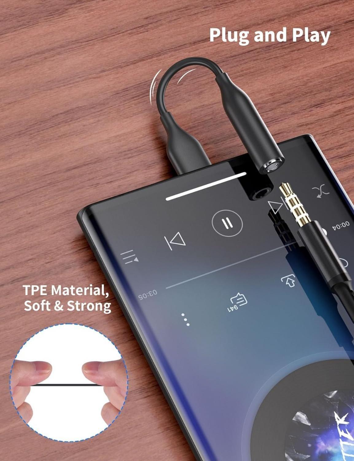 Adaptador Tipo C A Jack Audio 3.5 Para Telefonos Samsung-5