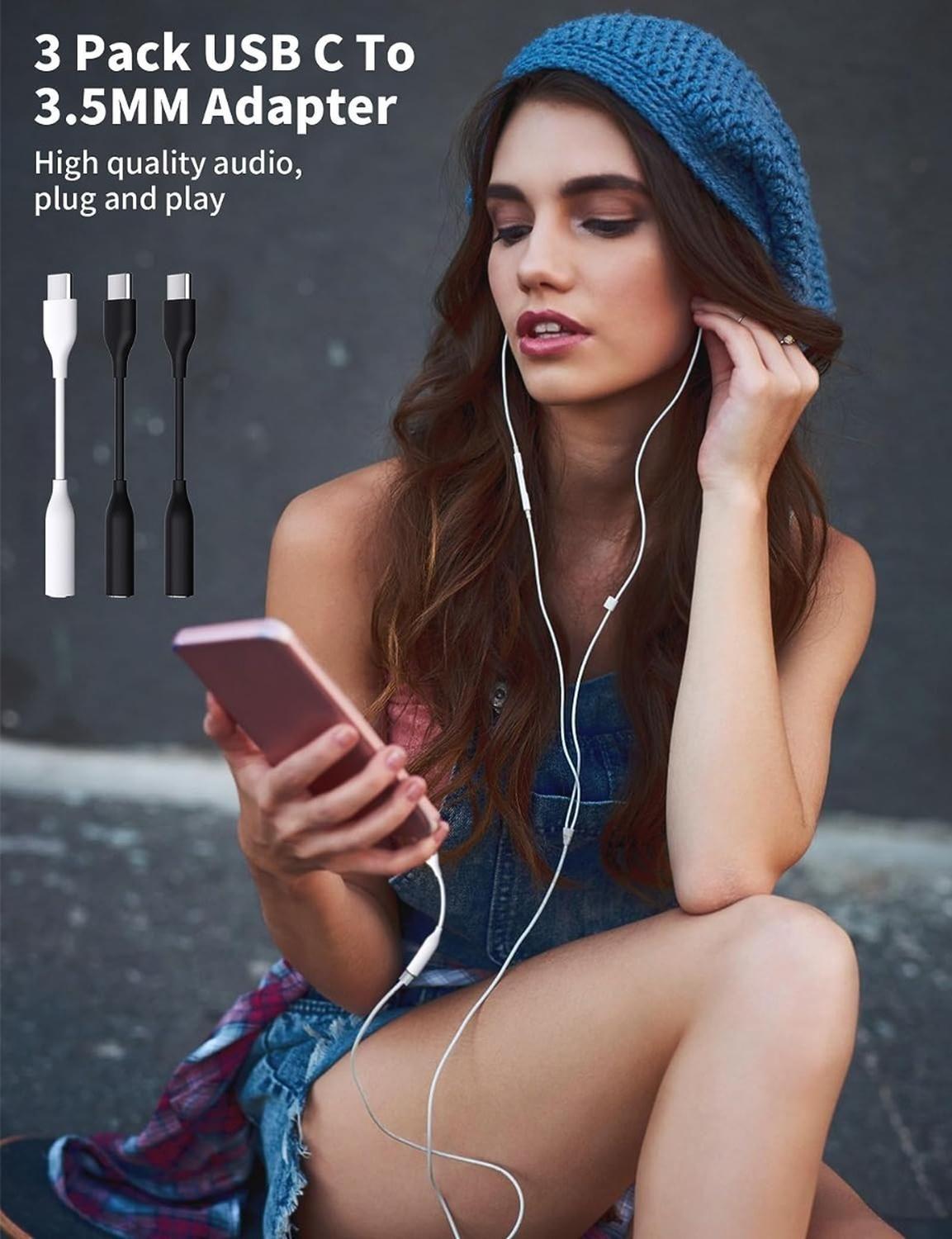 Adaptador Tipo C A Jack Audio 3.5 Para Telefonos Samsung-6