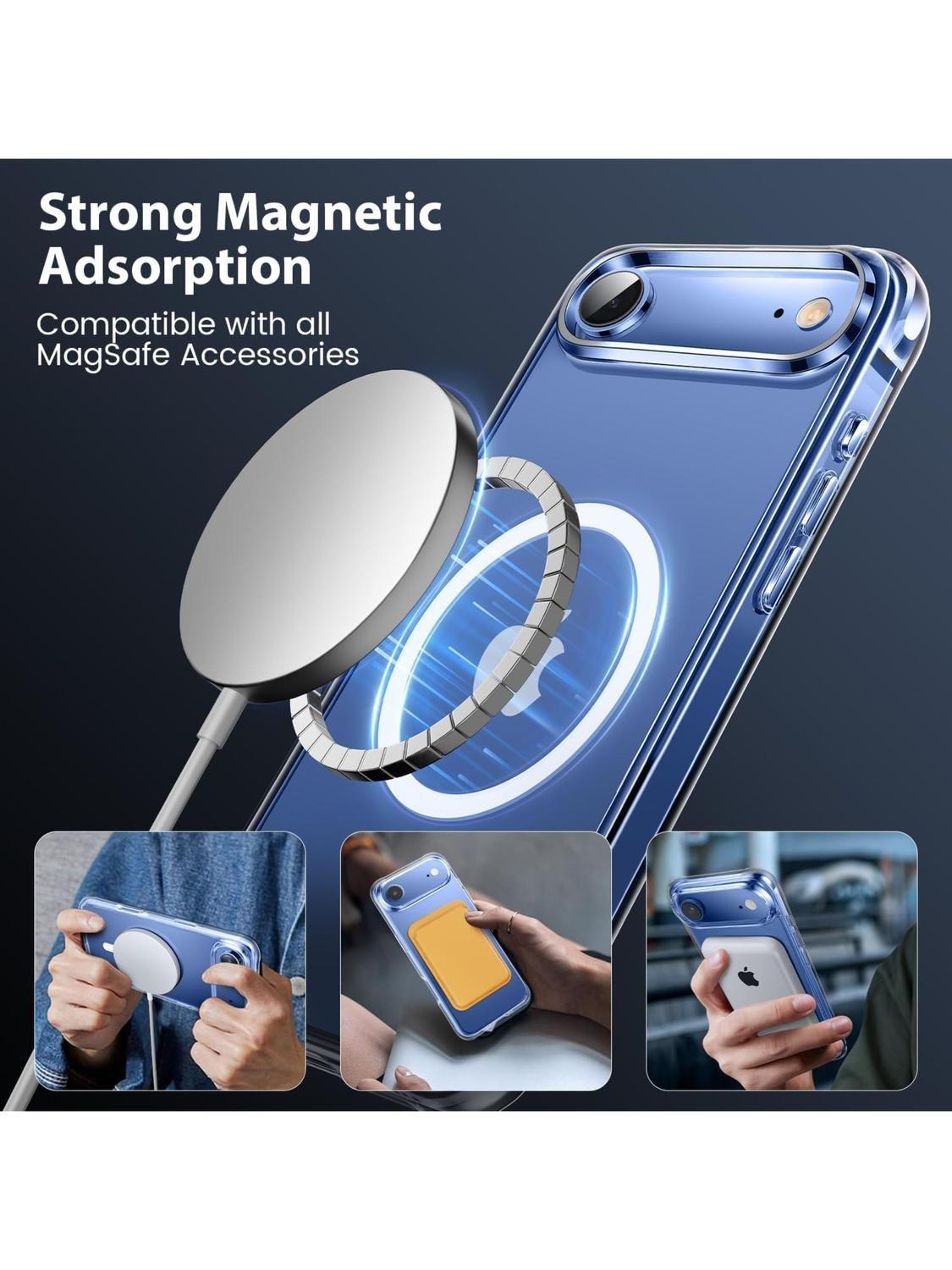 Carcasa para iPhone 17 Air Transparente MagSafe Antigolpes-2