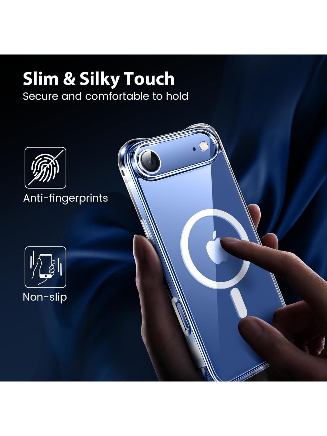 Carcasa para iPhone 17 Air Transparente MagSafe Antigolpes-3