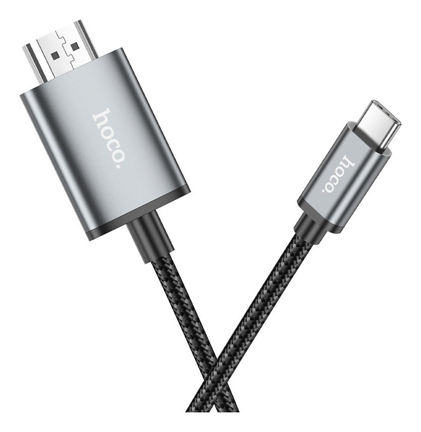 Cable USB-C a HDMI 4K UHD 2m Audio y Video — Hoco Modeki UA27-4