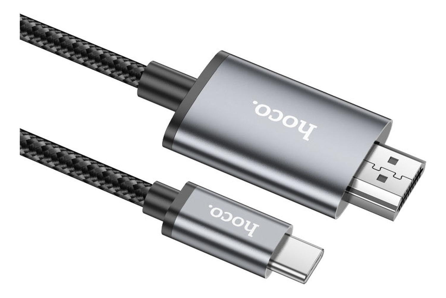 Cable USB-C a HDMI 4K UHD 2m Audio y Video — Hoco Modeki UA27-5