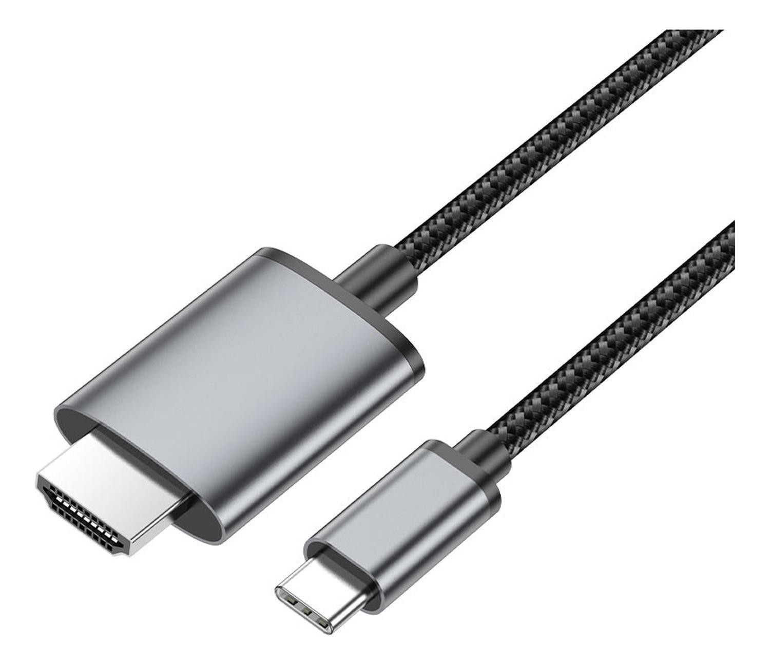 Cable USB-C a HDMI 4K UHD 2m Audio y Video — Hoco Modeki UA27-6