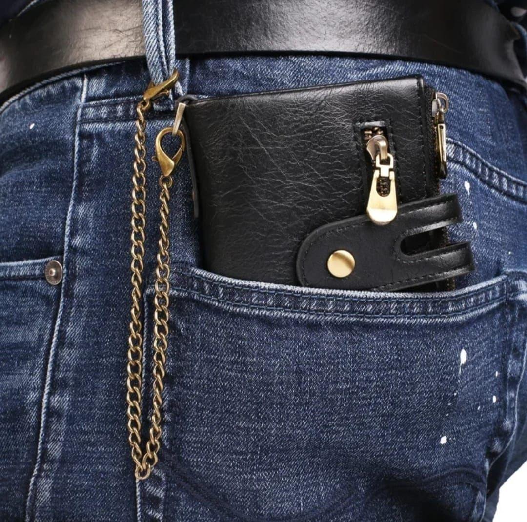 Billetera Hombre Vertical con Cadena-4