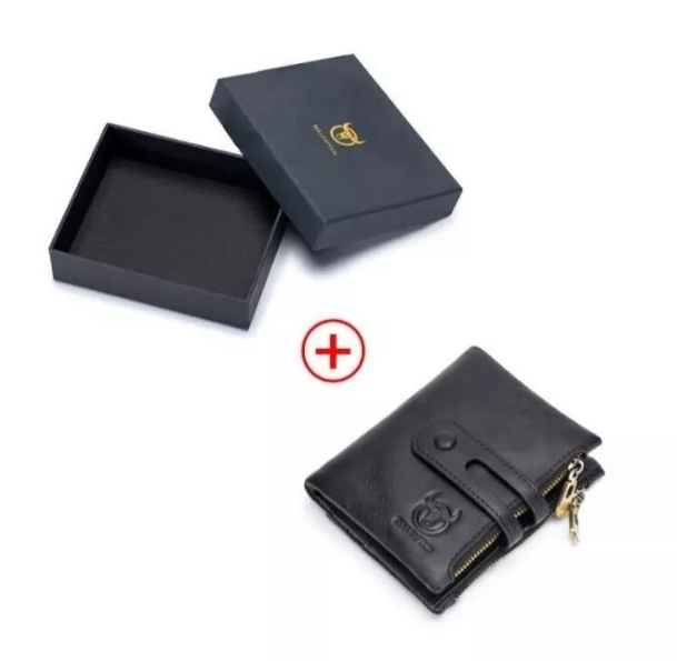 Billetera Vertical De Cuero Con Broche-3