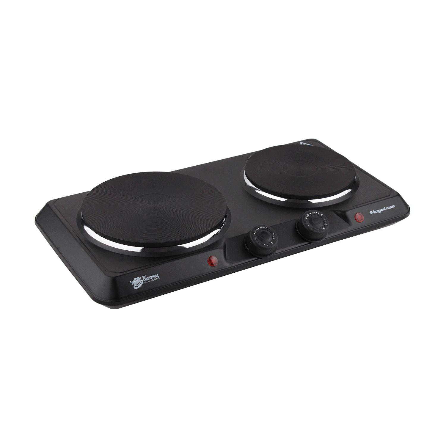 Cocina Electrica Encimera Magefesa 2 Platos 2000W Negra-4
