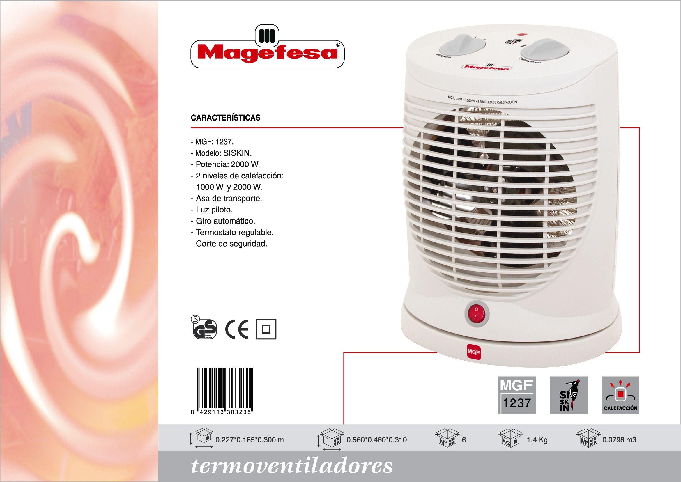 Termoventilador Magefesa Siskin Mgf1237-1