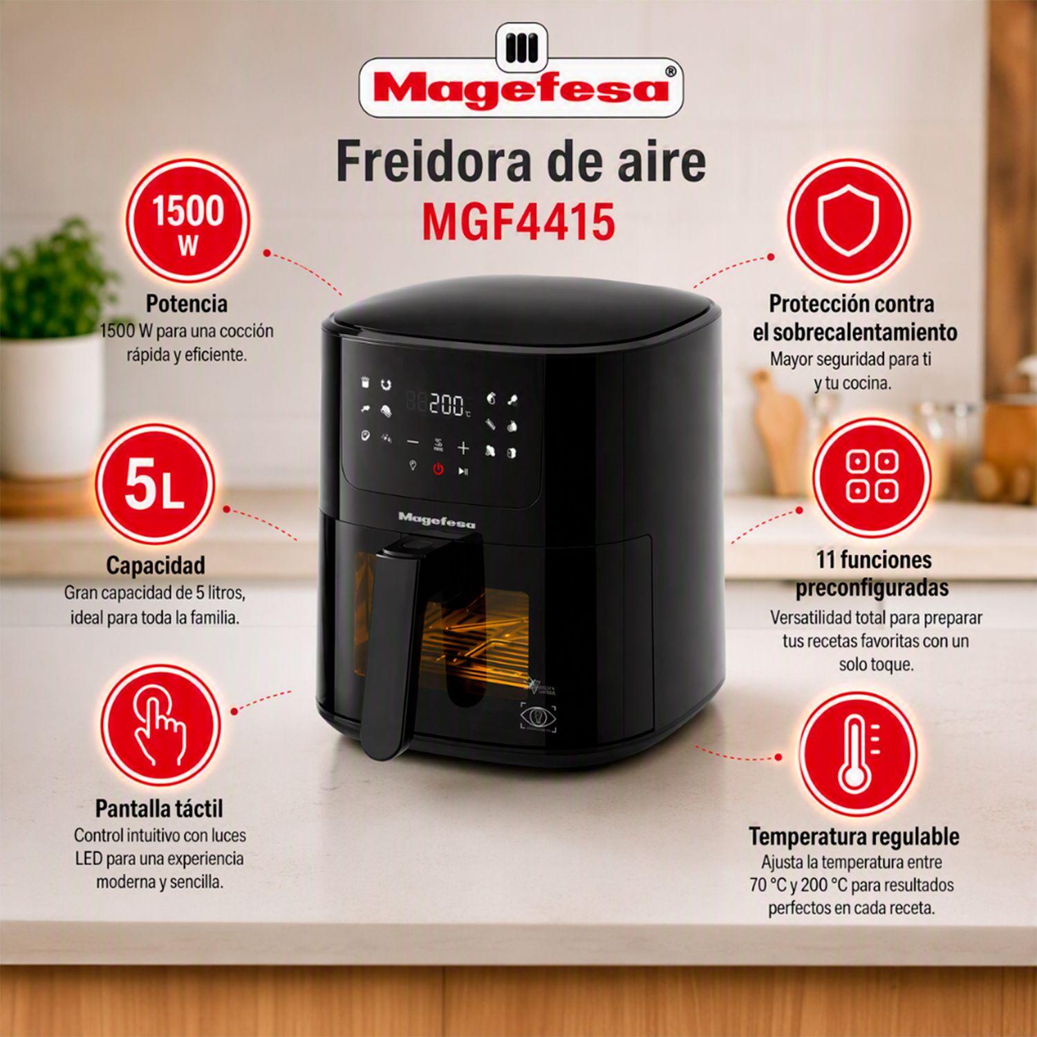 Freidora De Aire Magefesa Alisia 5L 1500W-1