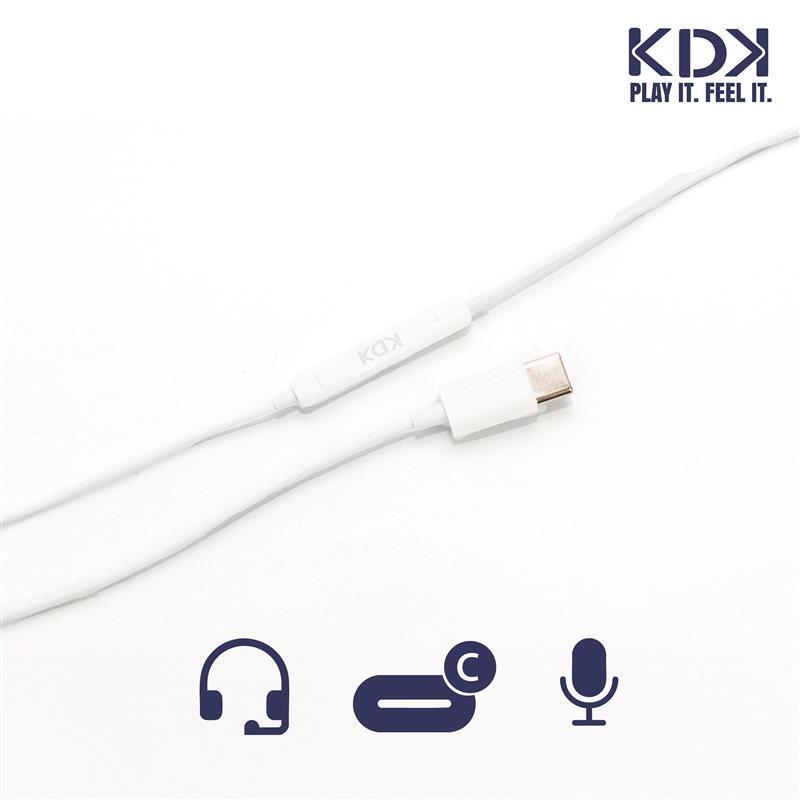 Audifonos Con Cable KDK Line Tipo C-2
