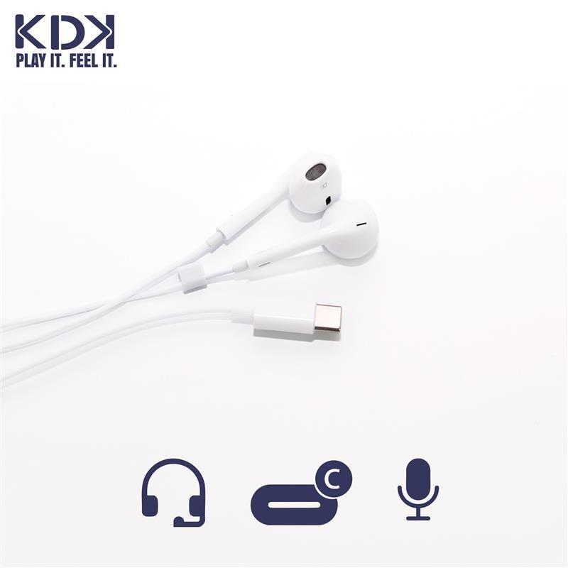 Audifonos Con Cable KDK Line Tipo C-7