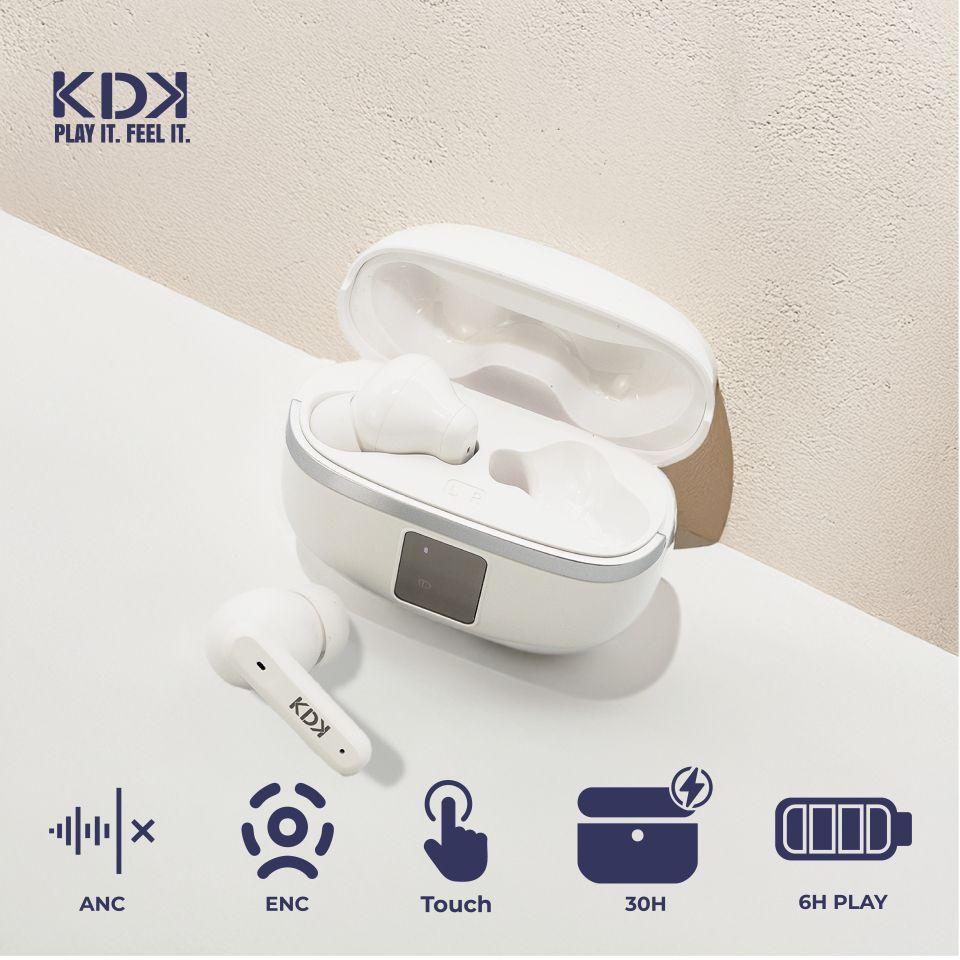 Audifonos Inalámbricos Bluetooth KDK Echo Blanco-2