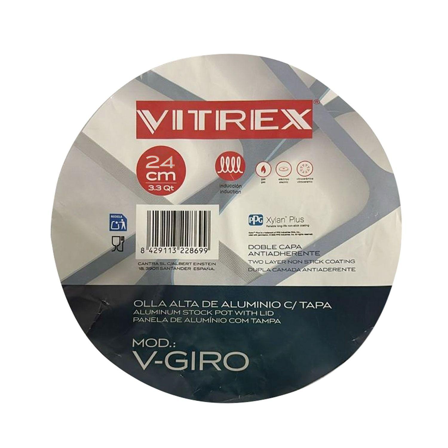 Olla De Aluminio Vitrex Giro 24CM-3