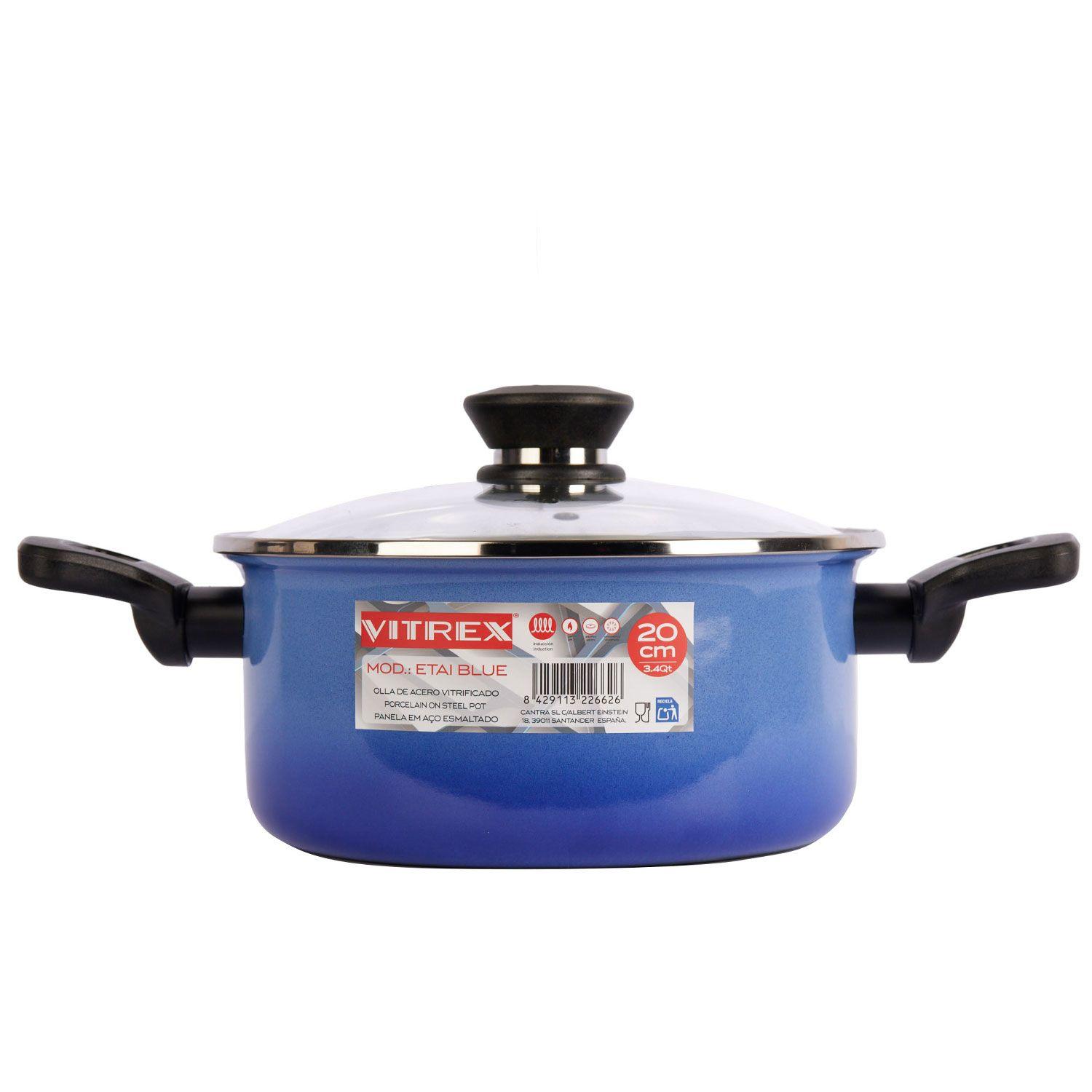 Olla De Acero Vitrex Etai Blue 20CM-2