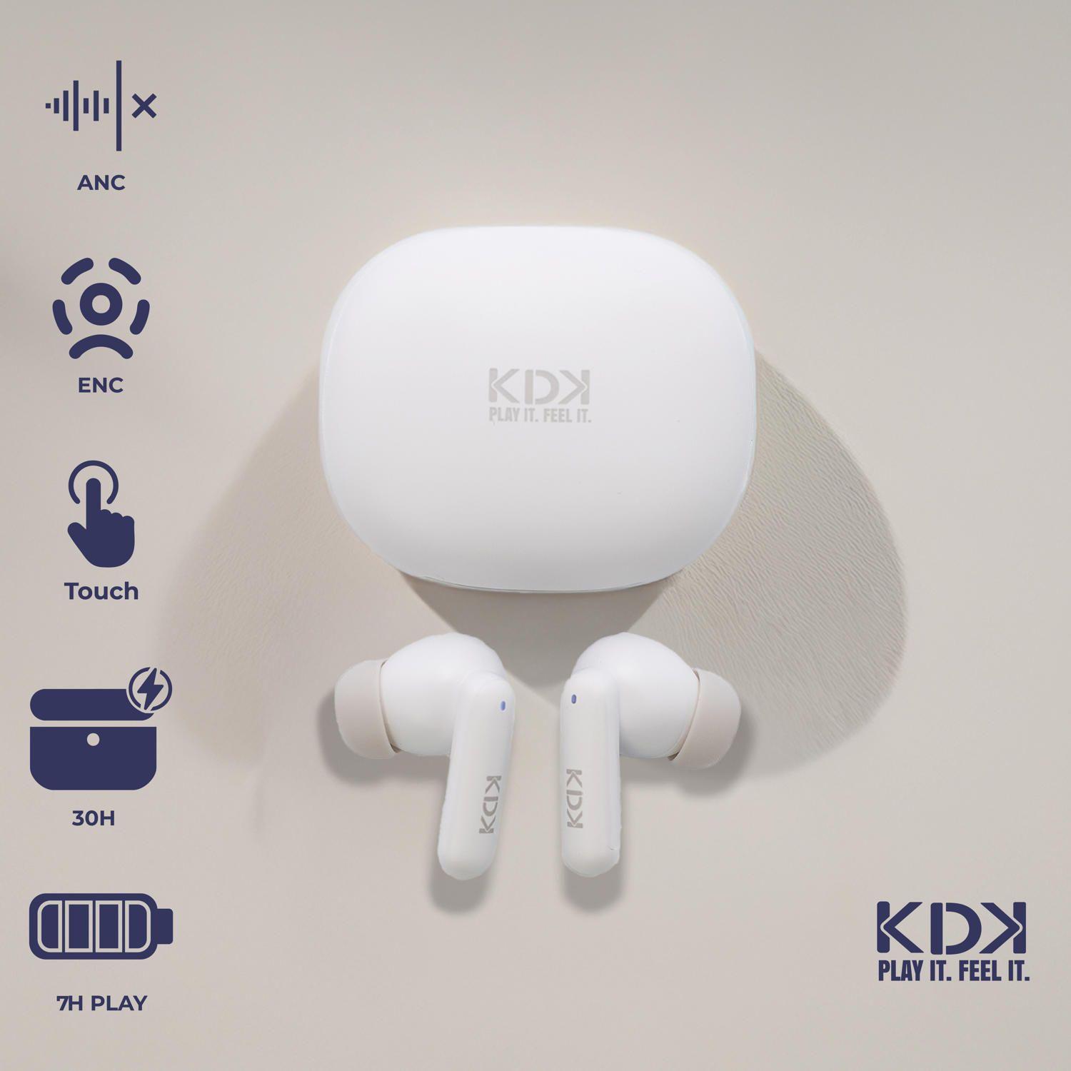 Audifonos Inalámbricos Bluetooth KDK Echo Pro Blanco-5
