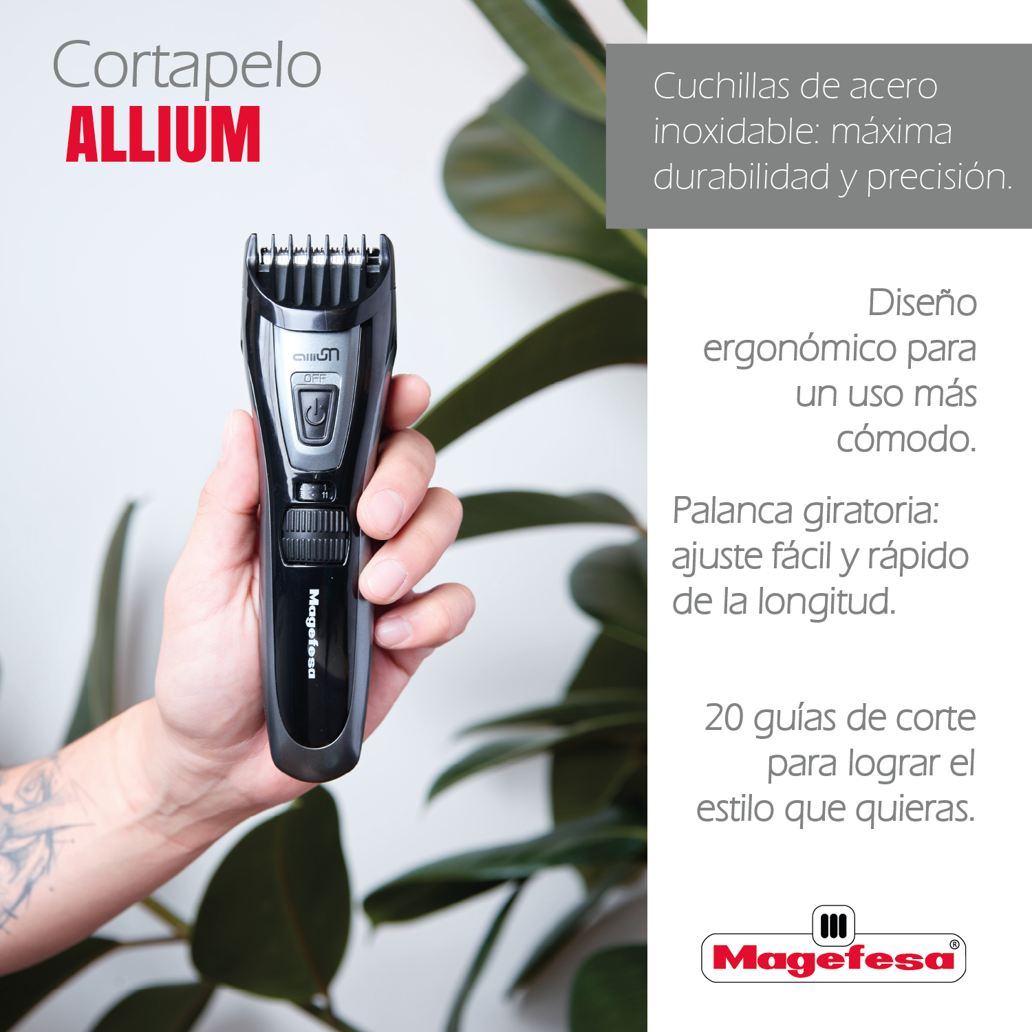 Corta Pelo Magefesa Allium MGF7030-1