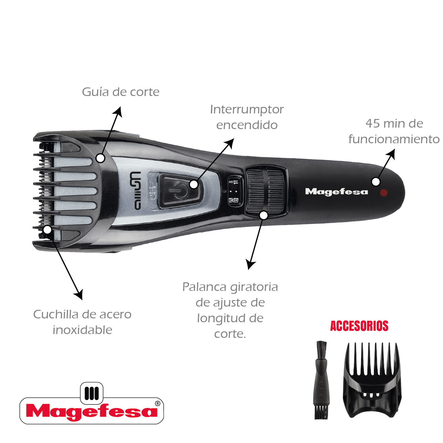 Corta Pelo Magefesa Allium MGF7030-2