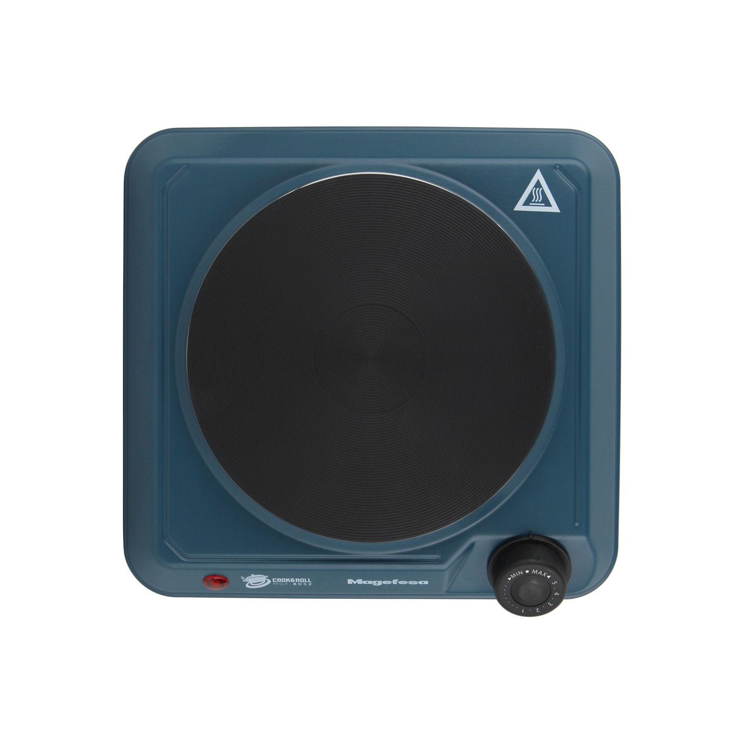 Cocina Electrica Encimera Magefesa 1 Plato 1400W Azul-4