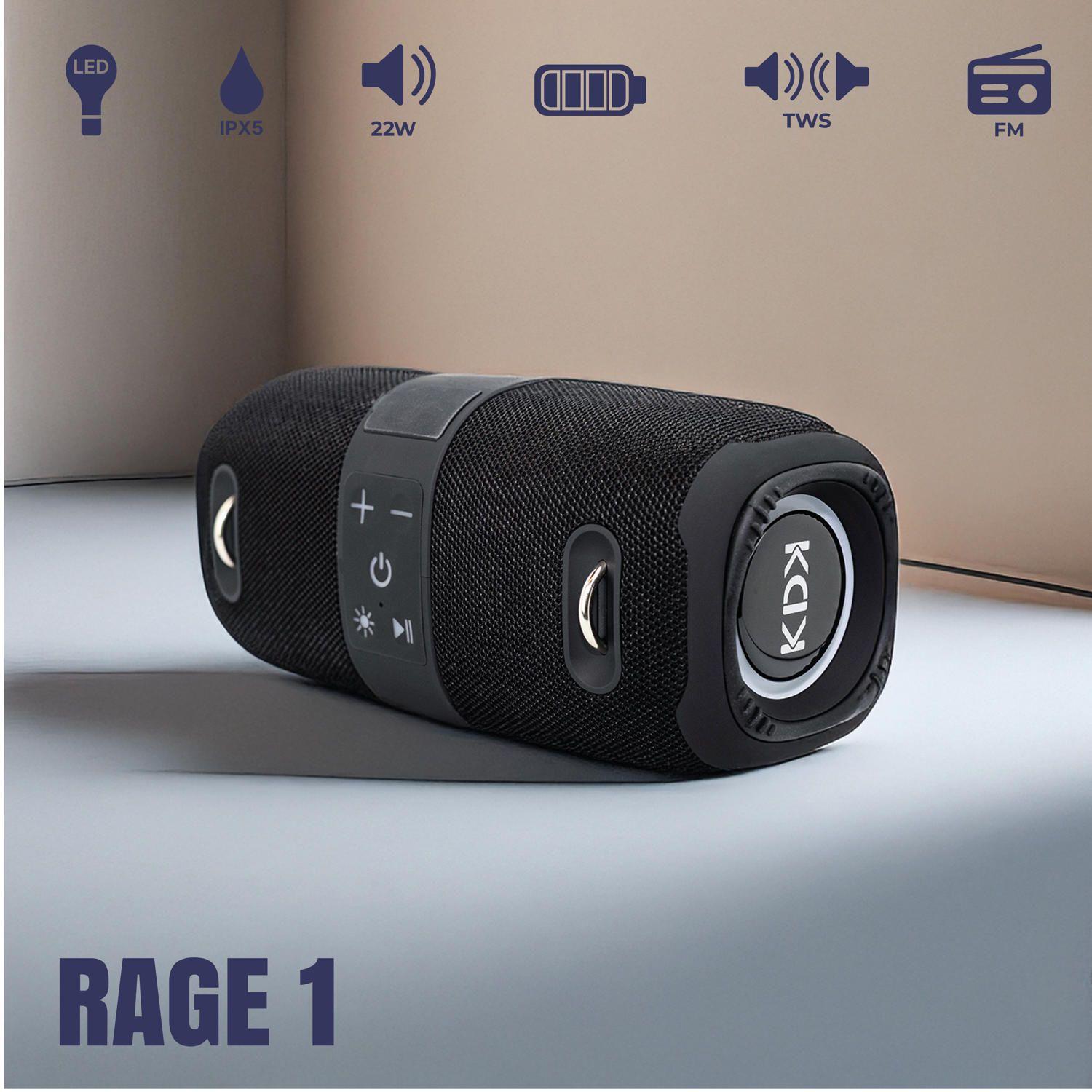 Parlante Mini Bluetooth KDK Boombox 22W Negro-2