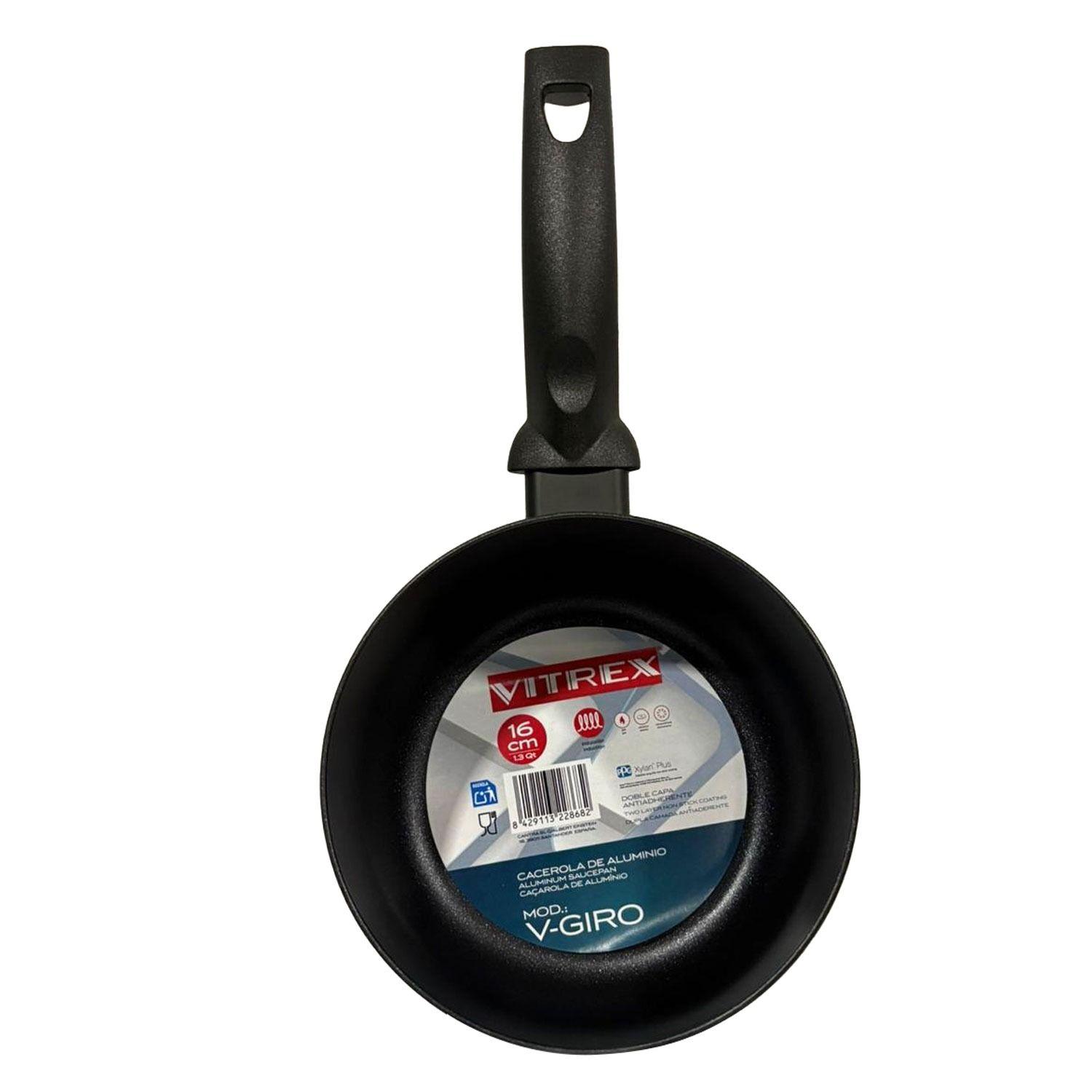 Olla De Aluminio Sin Tapa Vitrex Giro 16CM-1