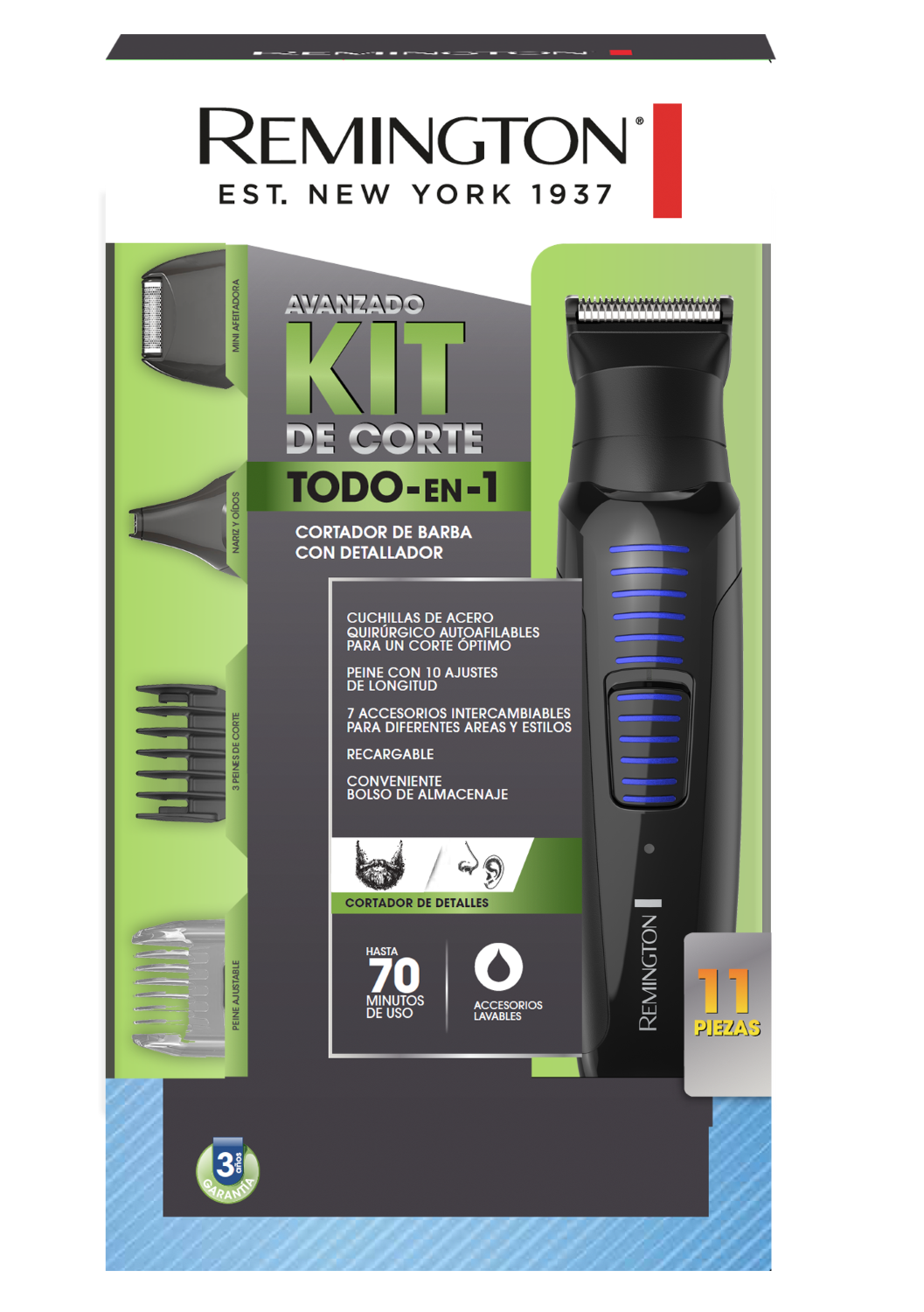 Pack Remington Cortabarba MB20A Y Trimmer PG6125-1