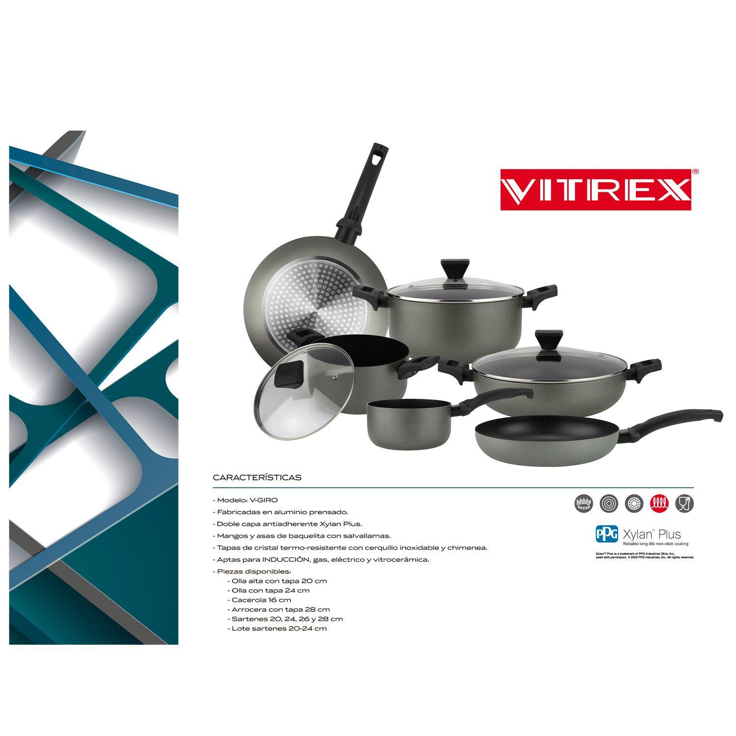Set Sartenes De Aluminio Vitrex Giro 20-24CM-5