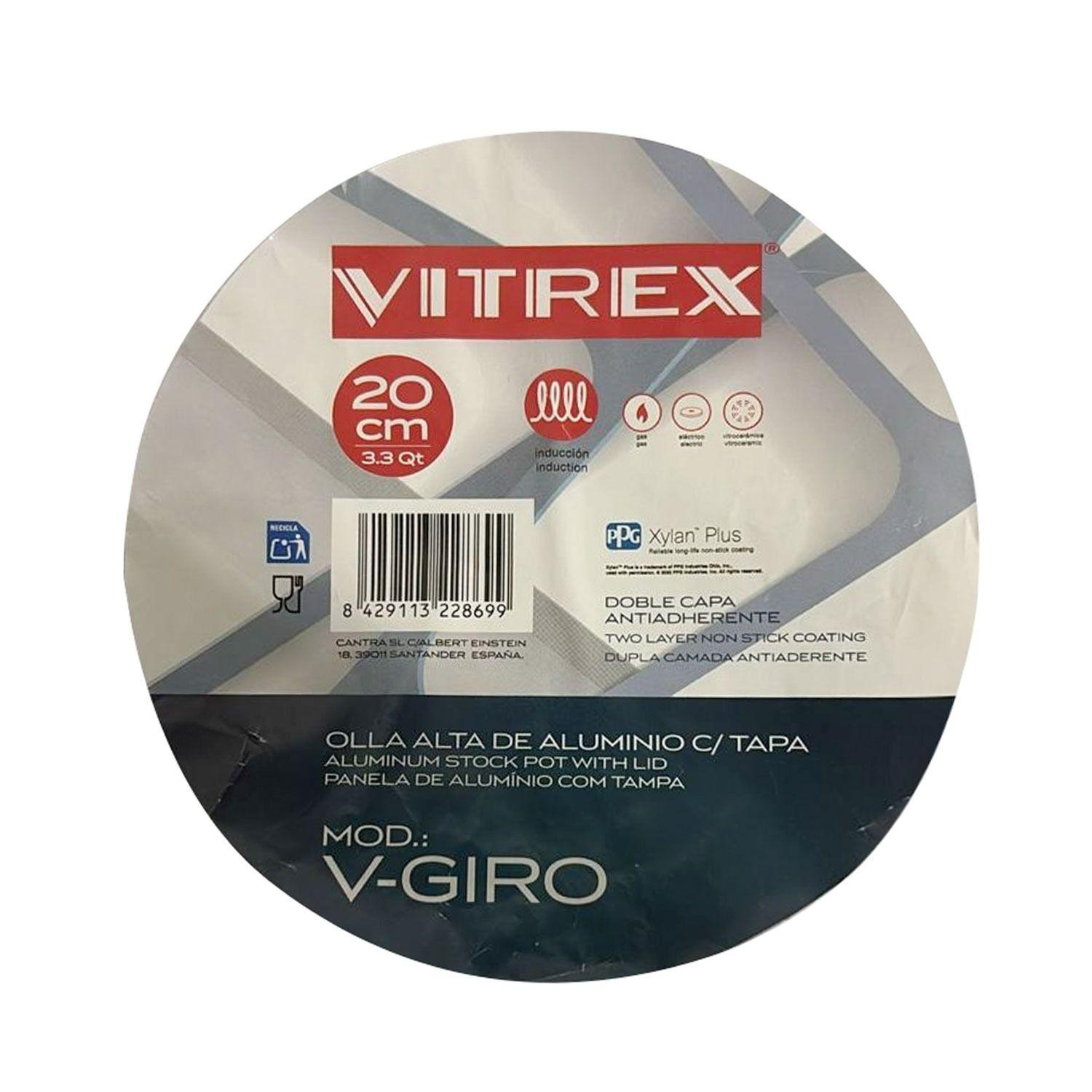 Olla De Aluminio Vitrex Giro 20CM-4