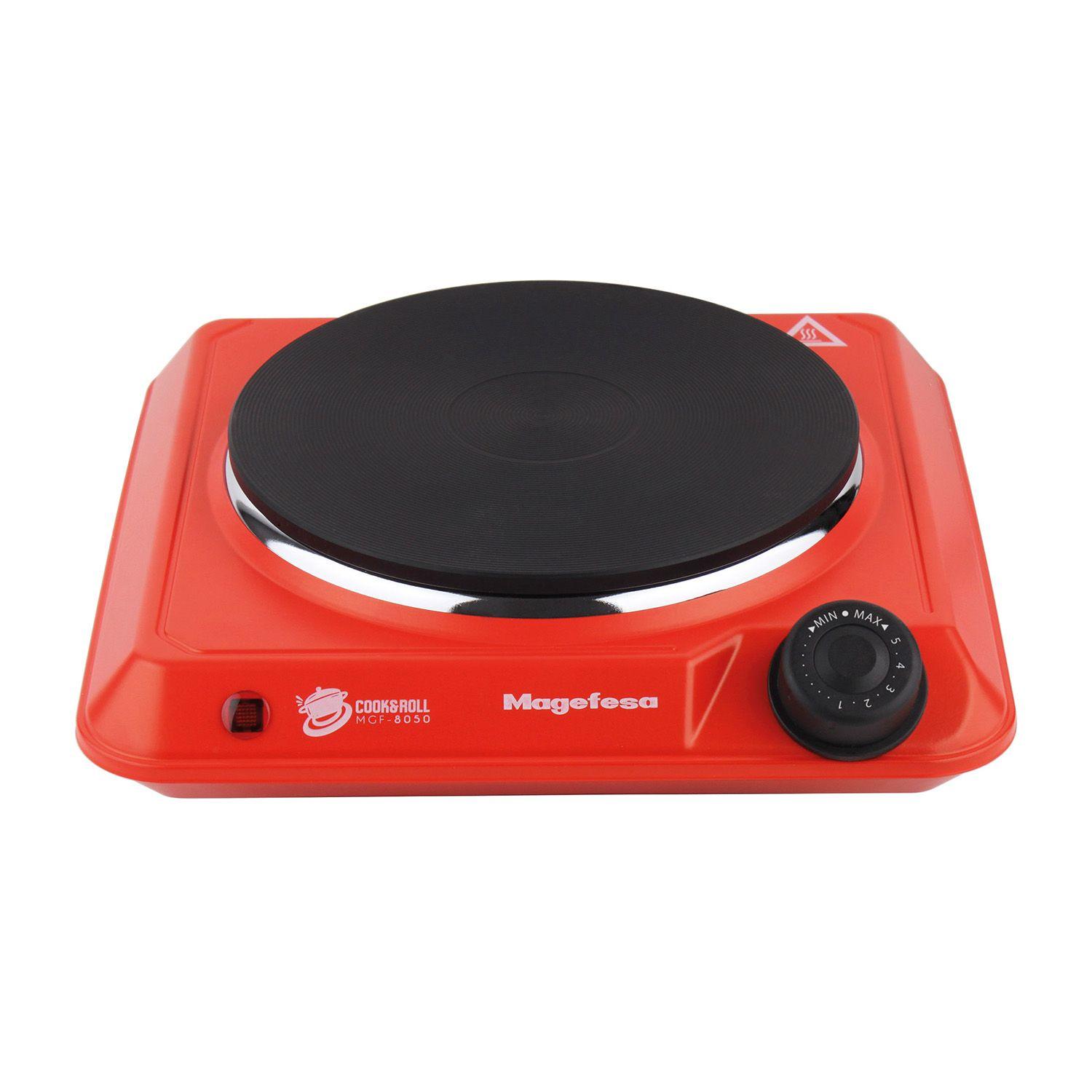 Cocina Electrica Encimera Magefesa 1 Plato 1400W Roja-2