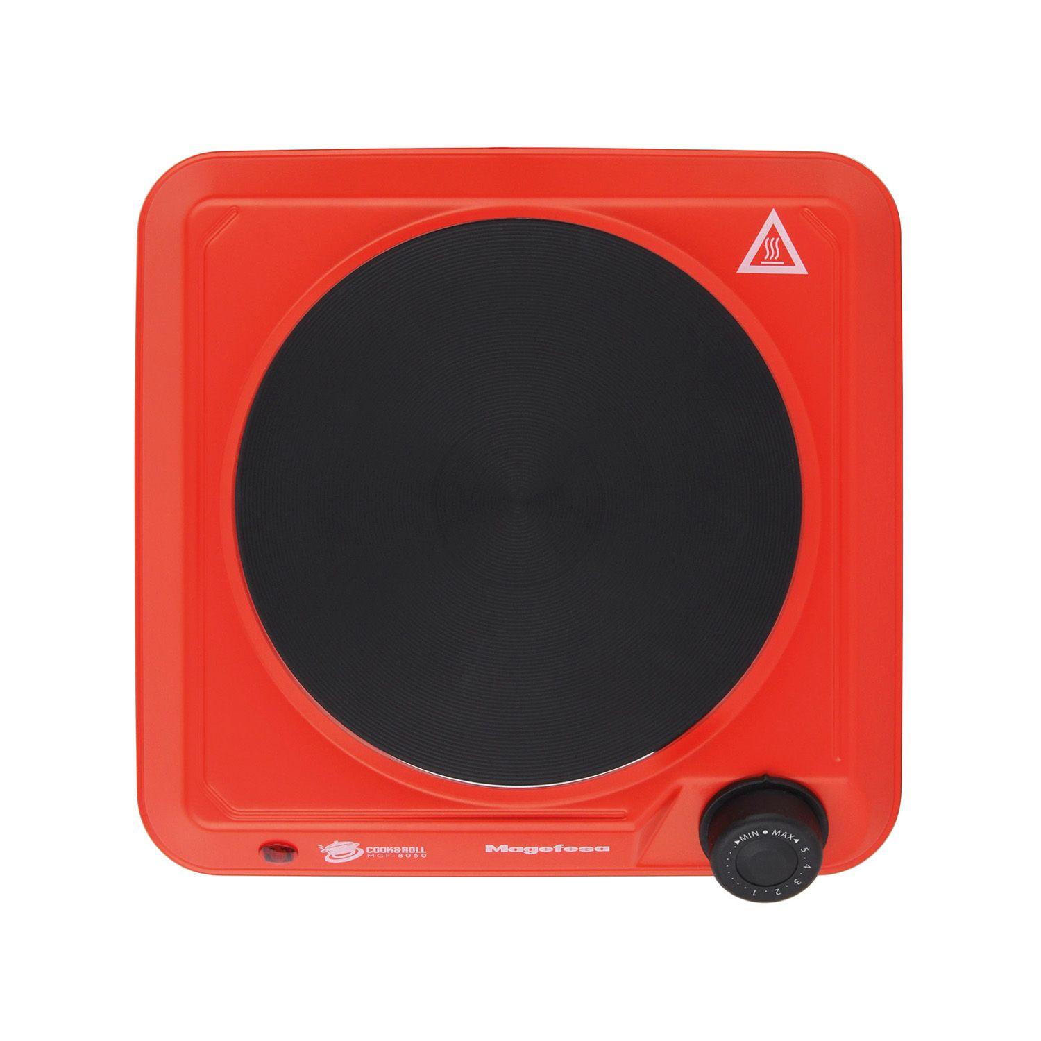 Cocina Electrica Encimera Magefesa 1 Plato 1400W Roja-3