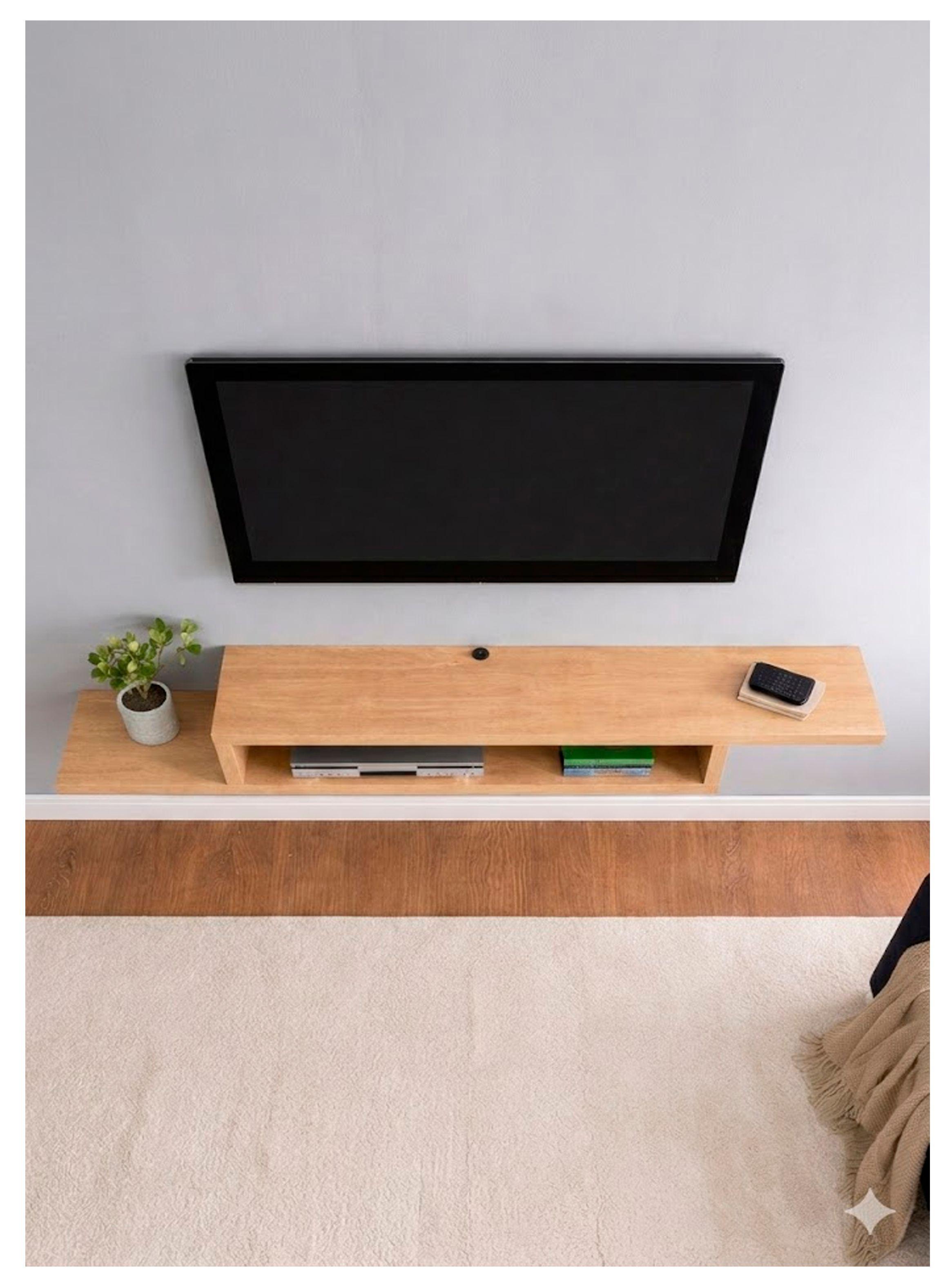 Racks Flotante para TV de 42 a 55 pulgadas color marr n-3