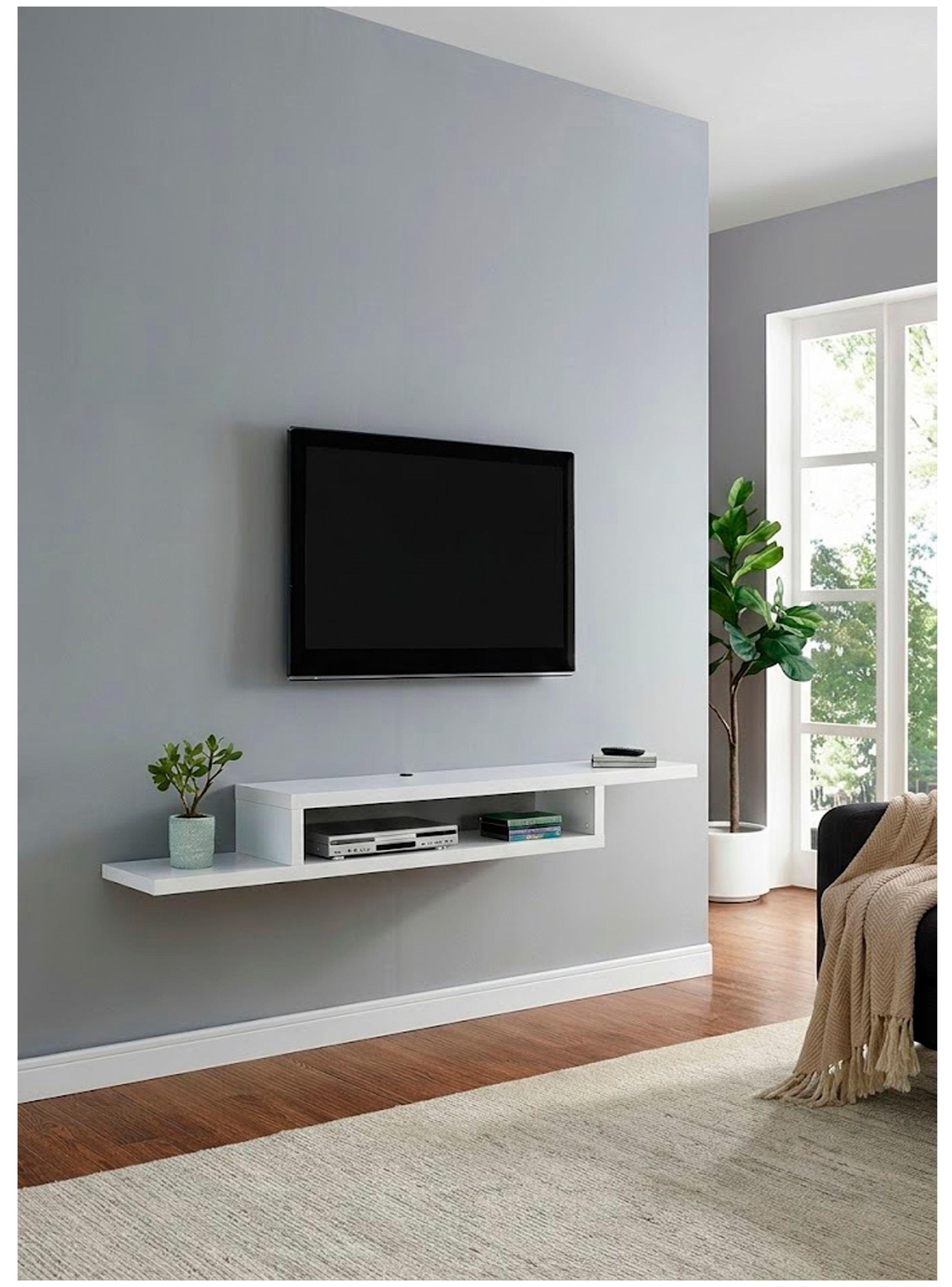 Racks Flotante para TV de 42 a 55 pulgadas color blanco-2