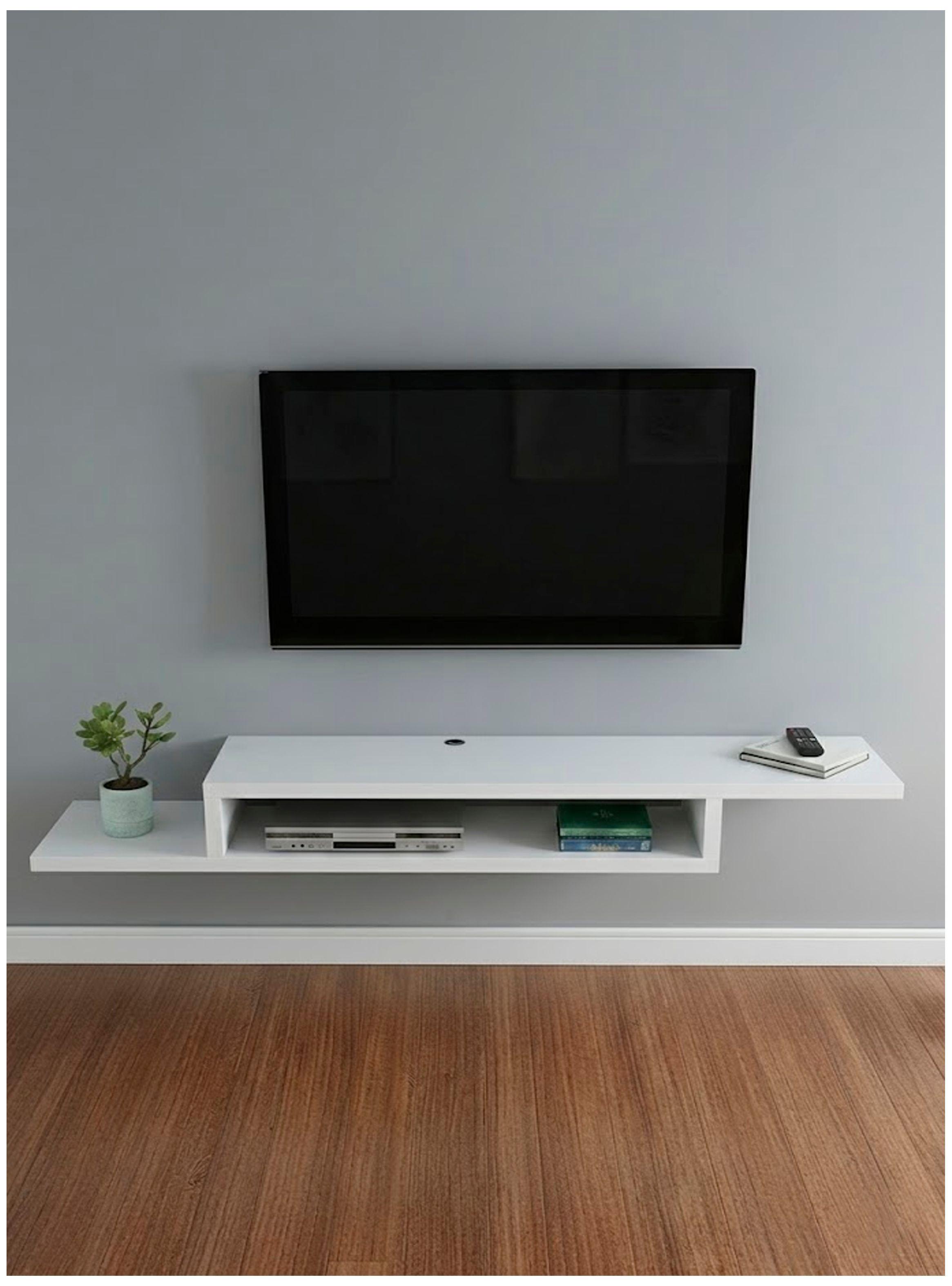 Racks Flotante para TV de 42 a 55 pulgadas color blanco-3