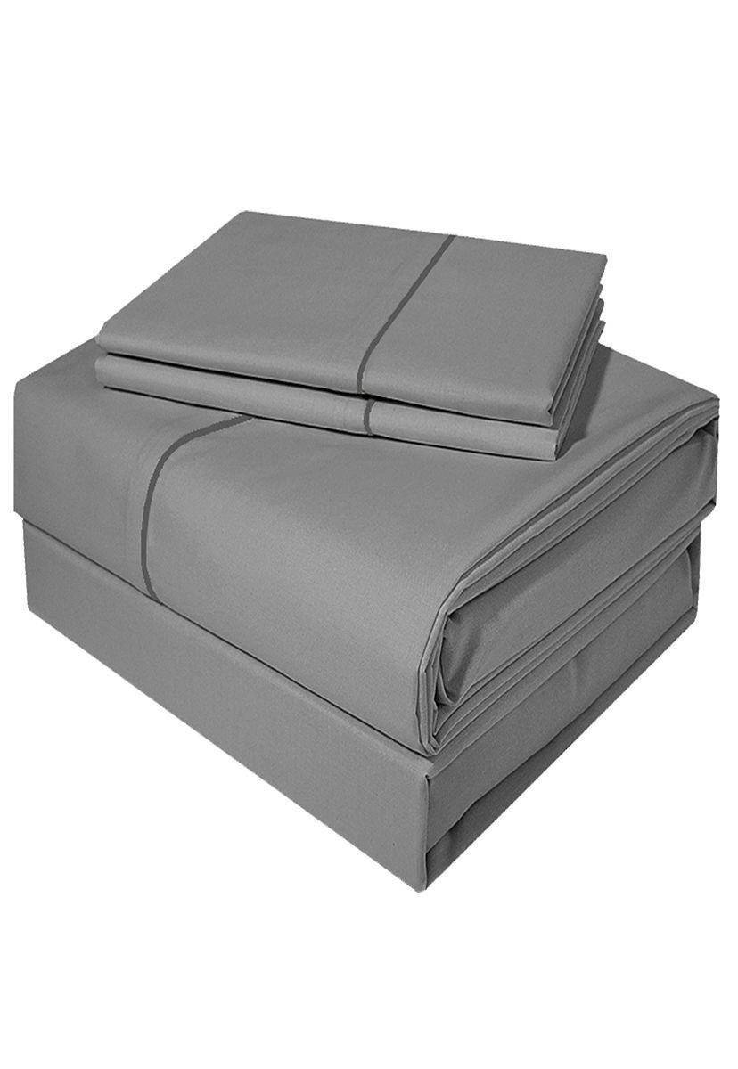 Juego de sabanas 300 hilos Full dark delicato gris-0