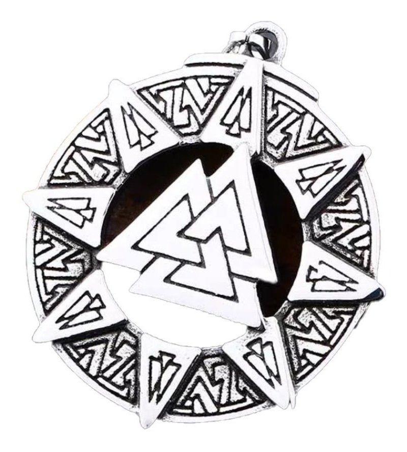 Collar Valknut Vikingo Hombres Caballeros Moda 2019 00-4