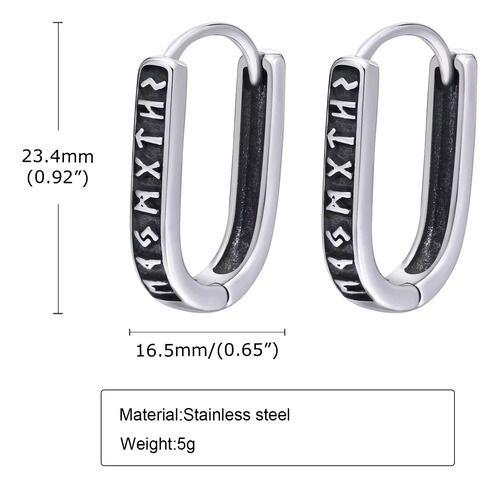 Aros Vikingos Punk Runas Vikingas Hombre Mujer Moda Titanio-4