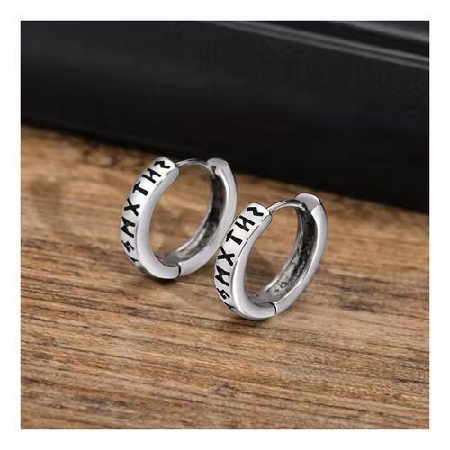 Aros Vikingos Punk Runas Vikingas Hombre Mujer Moda Titanio-5