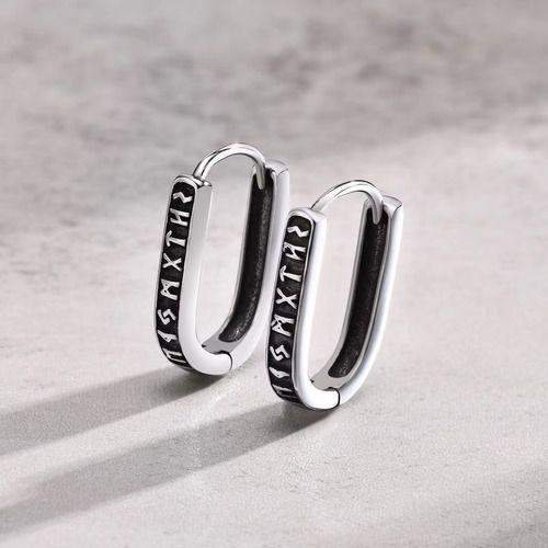 Aros Vikingos Punk Runas Vikingas Hombre Mujer Moda Titanio-6