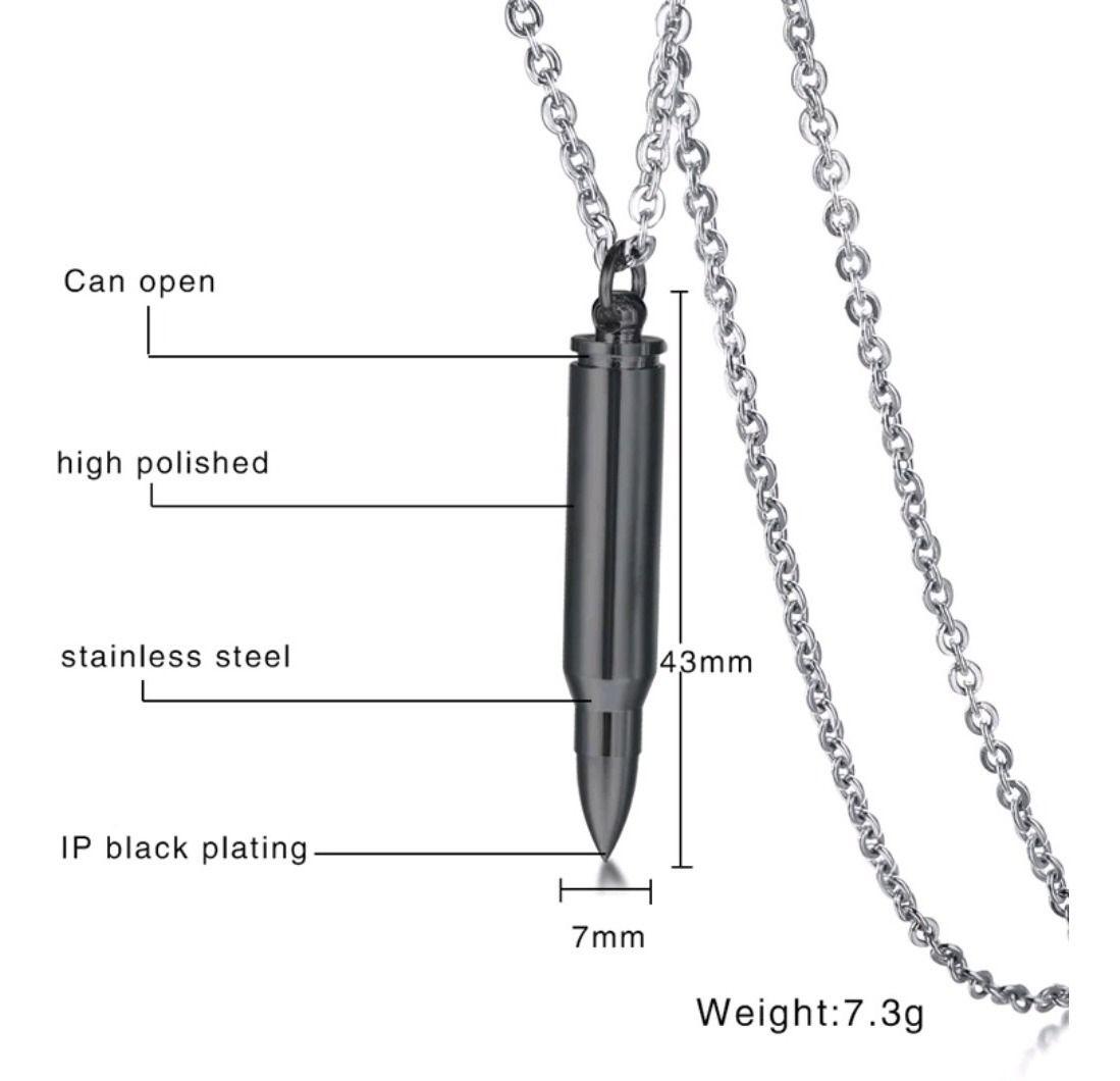 Collar Bala Black Titanio Royal Madriz-4