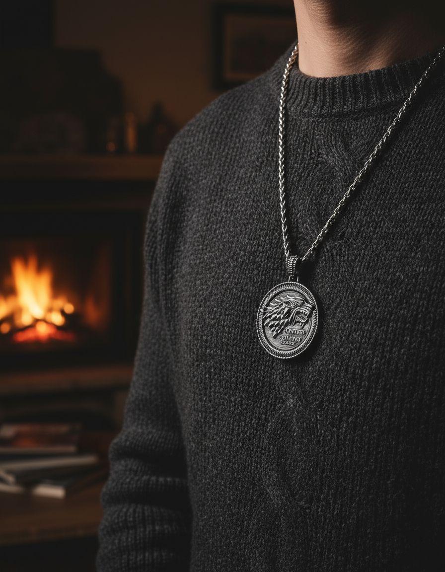 Collar Game Of Thrones Casa Stark Juego De Tronos-2