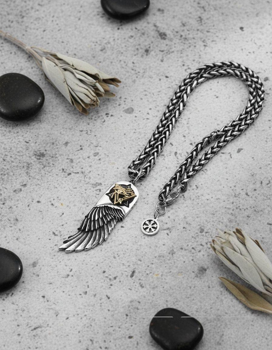 Collar Ojo De Horus Egipcio Hombre Mujer Moda-1