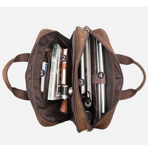 Bolso / Maletín Cuero Genuino 100% Hombre Style Royal-4