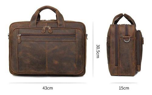 Bolso / Maletín Cuero Genuino 100% Hombre Style Royal-8